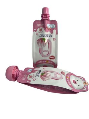 Matte Plastic Spout Gravure Printing Side Gusset Waterproof Snack Pouch