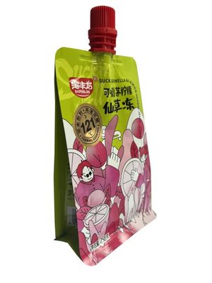 258g Printed Retort Flat Bottom Spout Pouch Sterilization Juice Packaging Pouch