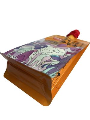 RCPP Spout Packaging Pouch Printed Quad Customized Surface 130 Microns