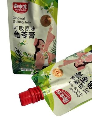 Customized Spout Packaging Pouch Retortable Liquid Stand Up Pouch