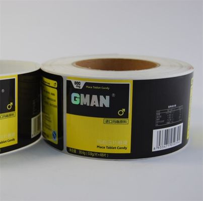 Co Friendly Label Stickers Laser UV Finished Custom Package Stickers