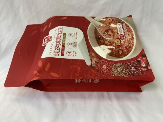 OEM Food Packaging Pouches Flat Bottom Gravure Printing Cashew Nut Packing Pouch