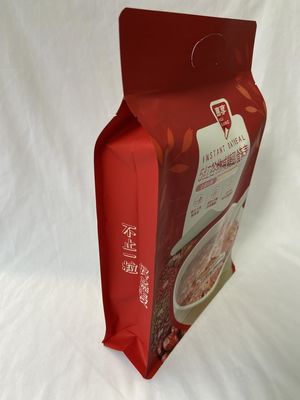 OEM Food Packaging Pouches Flat Bottom Gravure Printing Cashew Nut Packing Pouch