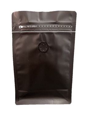 5-10 Days Leadtime Matt Flat Bottom Pouch With Ziplock For Coffee Packaging