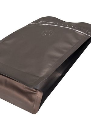 5-10 Days Leadtime Matt Flat Bottom Pouch With Ziplock For Coffee Packaging