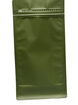 PE Aluminum Material Flat Bottom Valve Bag For 500g Coffee Packaging