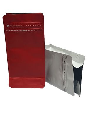 100-1kg Capacity Heat Seal Flat Bottom Coffee Bag Pouch With Full Matte