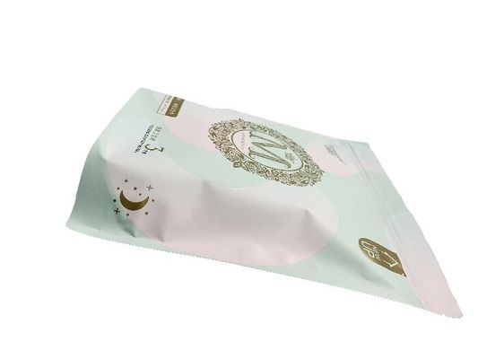 Moisture Resistant Stand Up Pouch Bags With Zipper For Sanitary Products