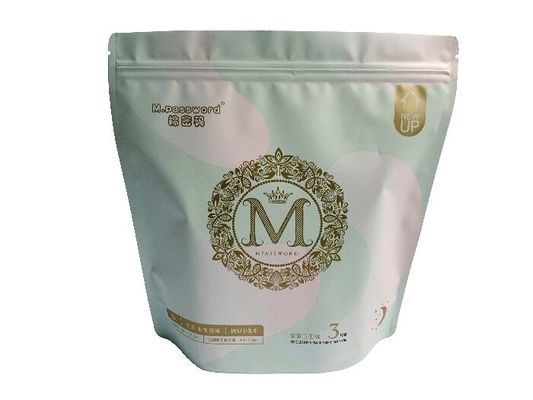 Moisture Resistant Stand Up Pouch Bags With Zipper For Sanitary Products