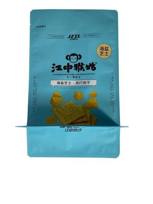 Soft Printed Laminated Pouch Durable Hot Stamp Resealable Zipper
