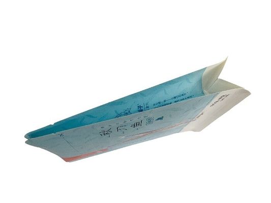 Paper Plastic Flat Bottom Pouches Bag 90g Dry Lamination For Dried Fish