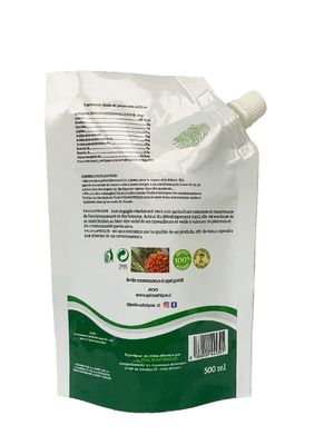 Custom Foil Stand Up side Spout Pouch For Oil with CMYK Spot Colors