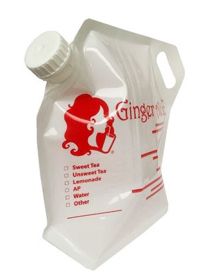 Custom Liquid Detergent Pouch Strong Nylon Stand Up With Bag Capacity 5L