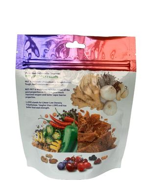 Barrier Mylar Stand Up Zipper Bag Custom Printed Food Digital Printing