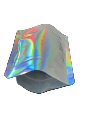 Customized Barrier Stand Up Packaging Pouches Rainbow Film And Zipper