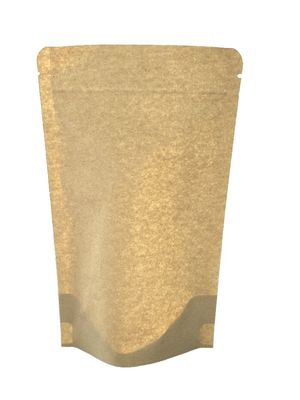 Customizable kraft paper Coffee Packaging Pouch With zipper and window