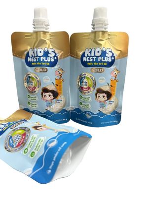 Customized Spout Pouch Bag With PET/AL/NY/RCPP For Liquid Packaging