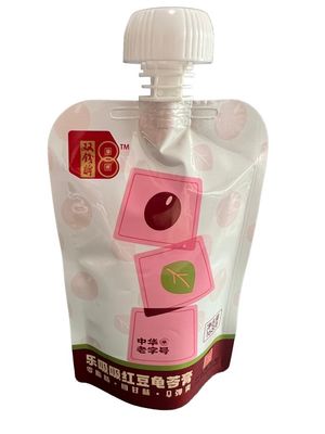 Custom Printed Leak Proof Stand Up Spout Pouch For Retort Food 121C-135C