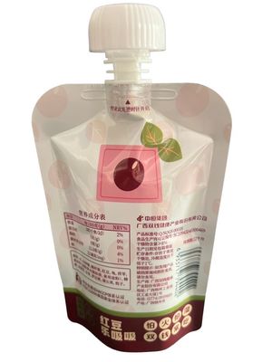 Custom Printed Leak Proof Stand Up Spout Pouch For Retort Food 121C-135C