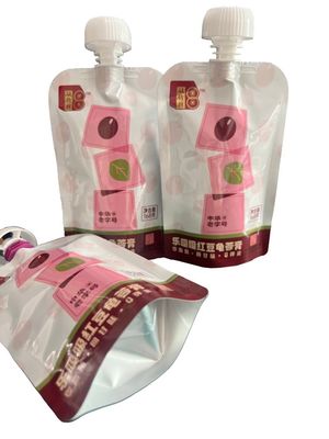 Custom Printed Leak Proof Stand Up Spout Pouch For Retort Food 121C-135C