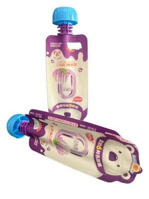 Custom Printed Stand Up Spout Bag For Food Packaging From 10G To 1KG