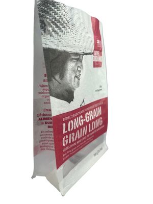 CMYK Colors Kraft Stand Up Paer Packaging Pouches With Window And Zipper