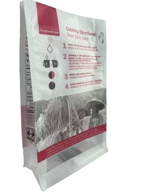 CMYK Colors Kraft Stand Up Paer Packaging Pouches With Window And Zipper