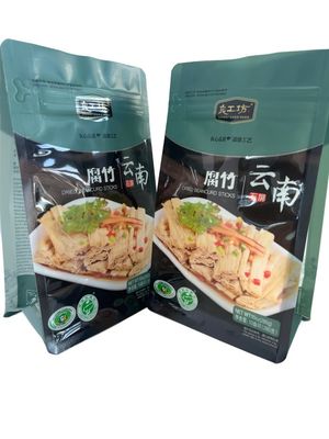Flat Bottom Pouch Resealable Zipper For Sterilization 90C-100C-121C-135C