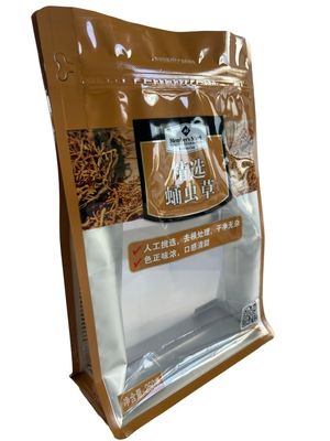 Customized Gravure Printing Flat Bottom Pouches Co-Friendly PET / VMPET / PE