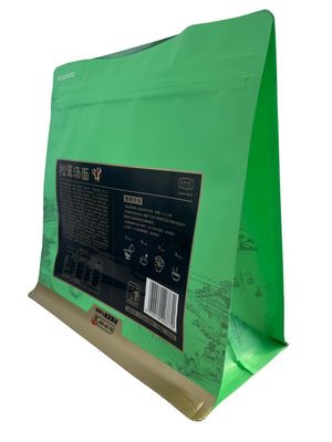 Matt Surface Flat Bottom Pouches With Foil Material For Dry Food Packaging