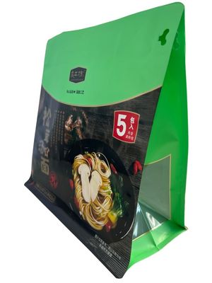 Matt Surface Flat Bottom Pouches With Foil Material For Dry Food Packaging