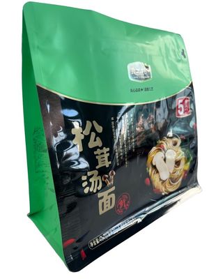 Matt Surface Flat Bottom Pouches With Foil Material For Dry Food Packaging