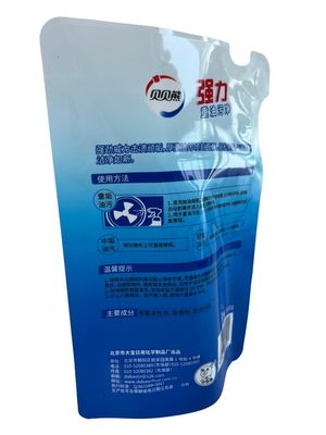 Custom Shapes Shaped Pouch CMYK Printed Glossy Surface for Liquid