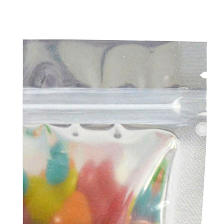 Recyclable Sliver Clear Window Mylar Zipper Bags