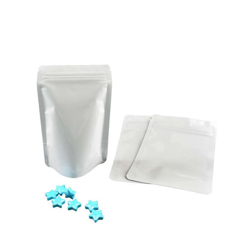 Moisture Proof White CPP Mylar Smell Proof Bags