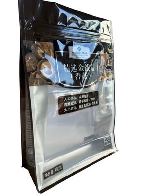 Gravure Printing Flat Bottom Pouches Customized Custom Logo Package Square Block Qual Seal