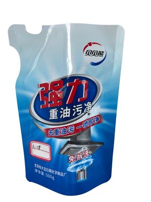 Custom Shapes Shaped Pouch CMYK Printed Glossy Surface for Liquid